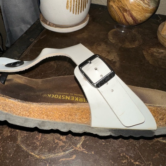 White Gizeh Birkenstocks - Picture 11 of 13